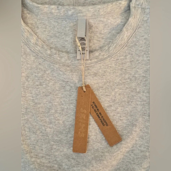 NWT | SKIMS | Heather Grey Cotton Ribbed Tank Dress - Size L - Picture 9 of 9